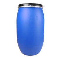 220 LITRE OPEN TOP BLUE POLYDRUM